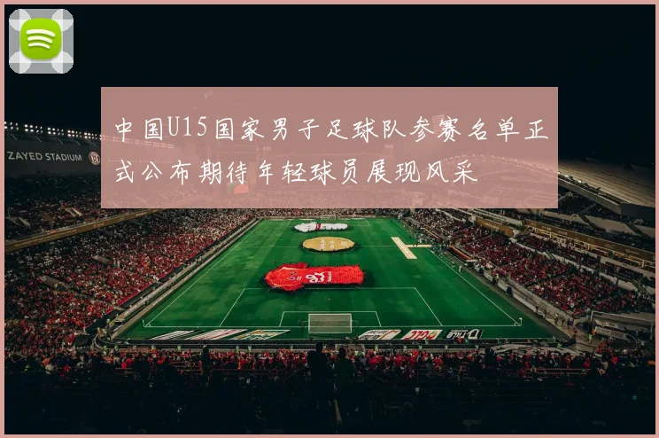 中国U15国家男子足球队参赛名单正式公布期待年轻球员展现风采